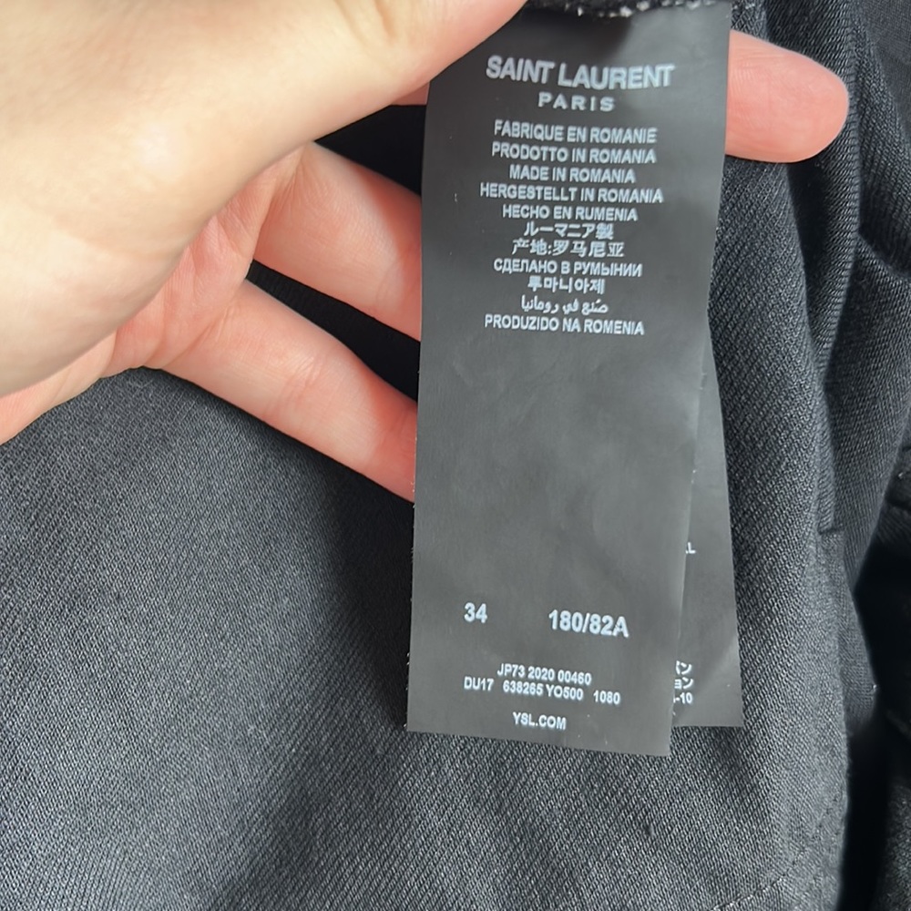 Saint Laurent Black Skinny Jeans - Picture 9 of 10